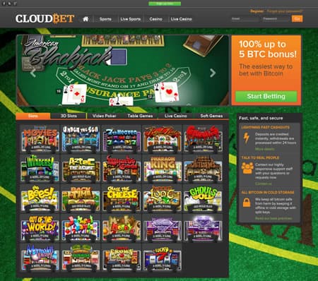 Cloudbet Blackjack Page